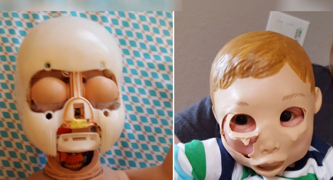 This Little Girl Is Obsessed With Doll Face Transplants And It's Creepy