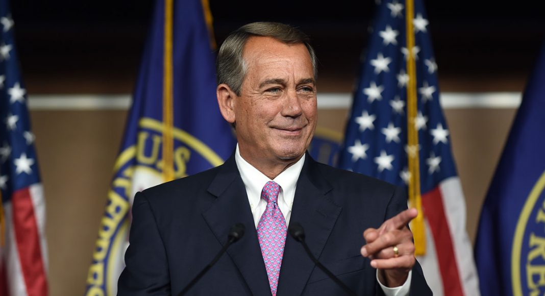 Former House Speaker Boehner Now Wants Feds to Legalize Marijuana 