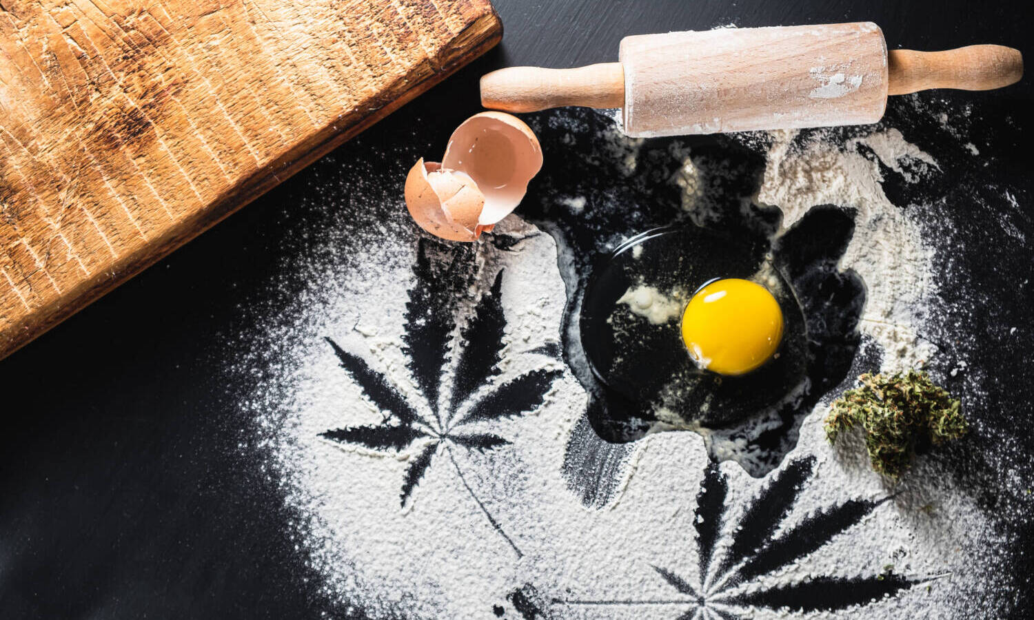 edibles baking with marijuana