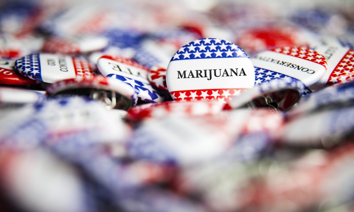 marijuana campaign buttons